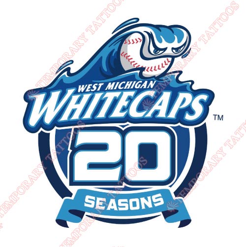 West Michigan Whitecaps Customize Temporary Tattoos Stickers NO.8136